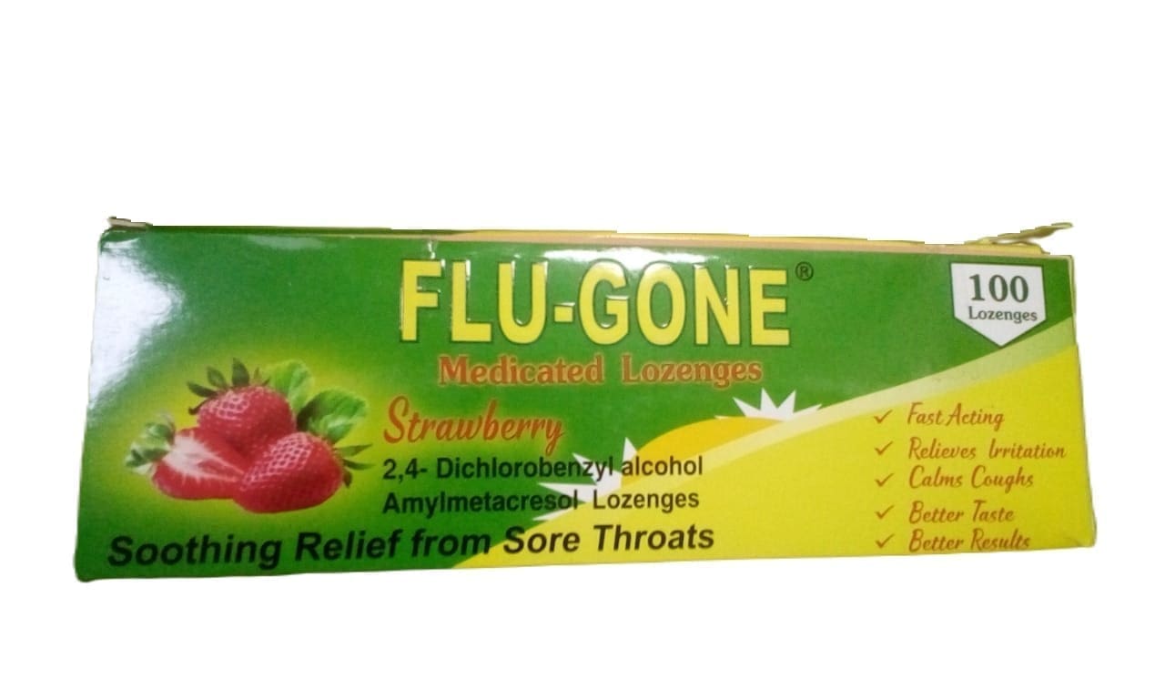 FLU-GONE LOZENGES HONEY/LEMON 100S